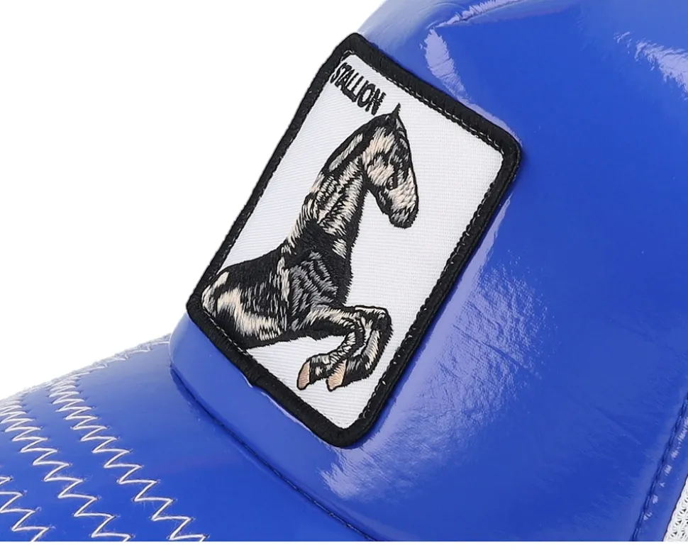 Horsepower Patent Pending Blue/White A-Frame Trucker - Goorin Bros.