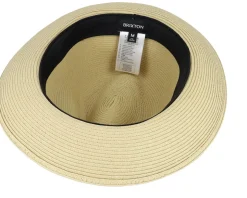 Horton Cb Packable Fedora Dark Tan/Light Brown Straw Hat - Brixton