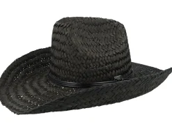 Houston Ii Straw Cowboy Black Straw Hat - Brixton
