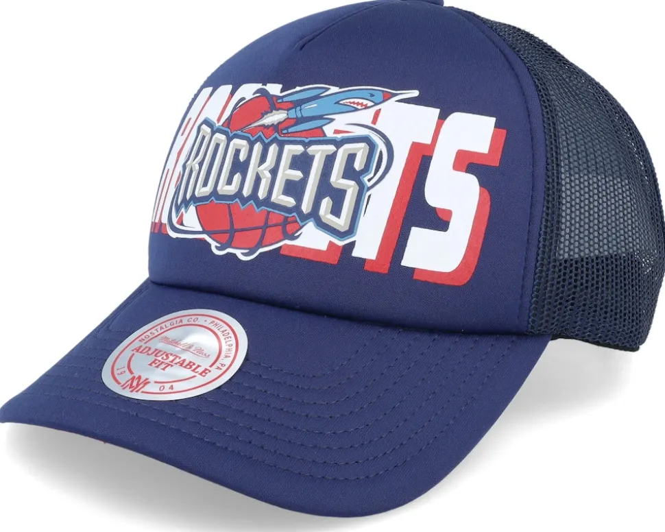Houston Rockets Billboard Blue Trucker - Mitchell & Ness