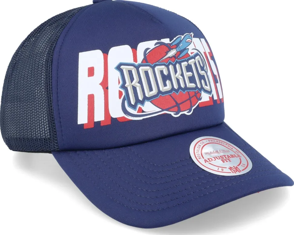Houston Rockets Billboard Blue Trucker - Mitchell & Ness