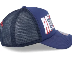 Houston Rockets Billboard Blue Trucker - Mitchell & Ness