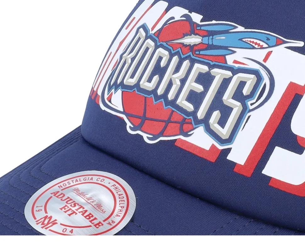Houston Rockets Billboard Blue Trucker - Mitchell & Ness