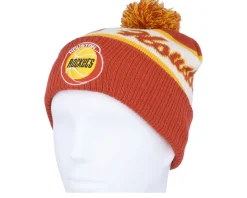 Houston Rockets Block Sweep Knit Hwc Red Pom - Mitchell & Ness