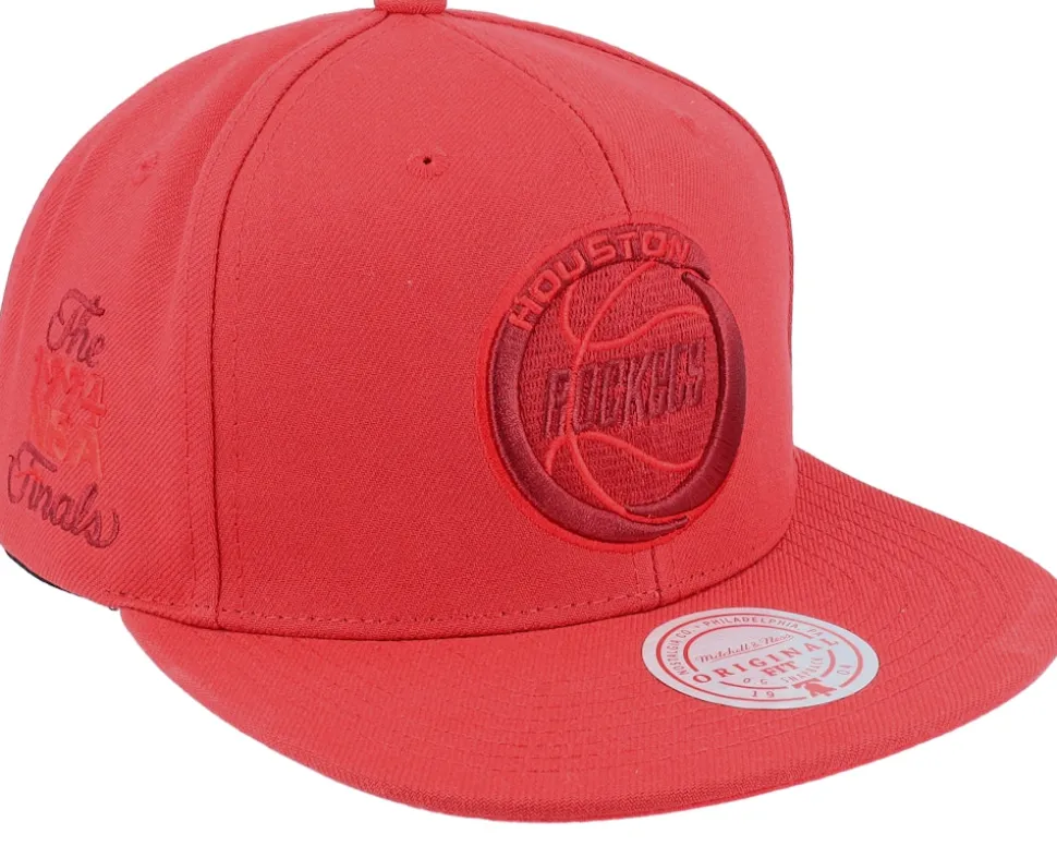 Houston Rockets Monochromatic Red Snapback - Mitchell & Ness