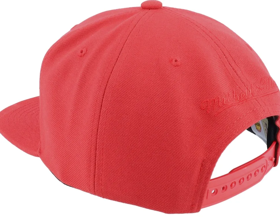 Houston Rockets Monochromatic Red Snapback - Mitchell & Ness