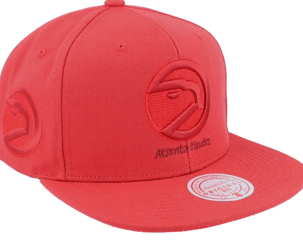 Houston Rockets Monochromatic Red Snapback - Mitchell & Ness