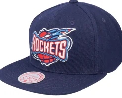 Houston Rockets Team Ground 2.0 Navy Snapback - Mitchell & Ness