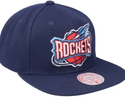 Houston Rockets Team Ground 2.0 Navy Snapback - Mitchell & Ness