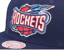 Houston Rockets Team Ground 2.0 Navy Snapback - Mitchell & Ness