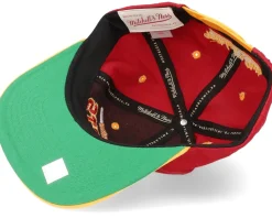 Houston Rockets Varsity Letter Red Snapback - Mitchell & Ness