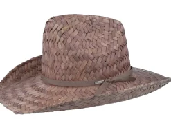 Houston Straw Cowboy Toffee Straw Hat - Brixton