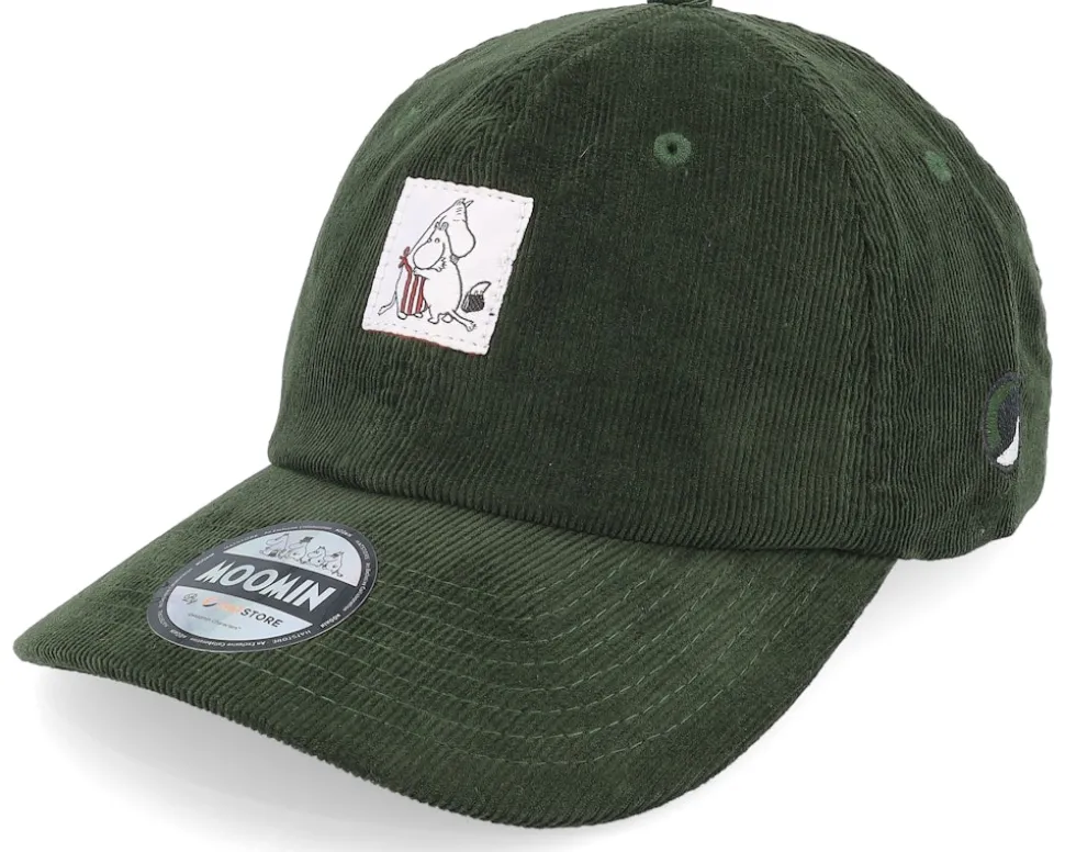 Hug Olive Cord Dad Cap - Moomin