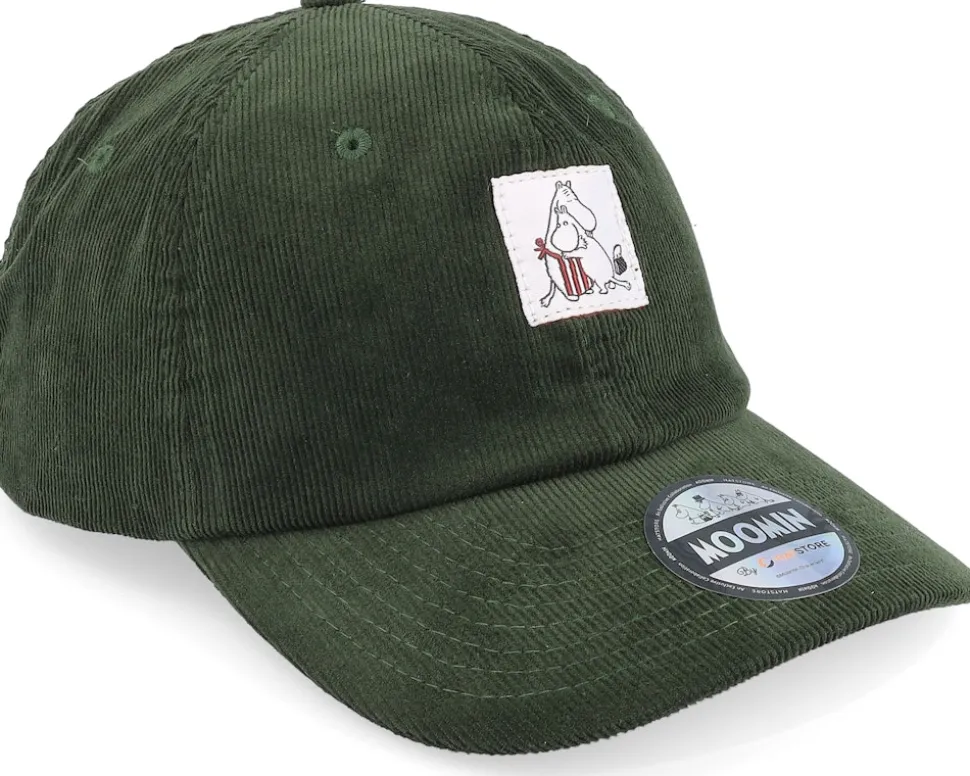 Hug Olive Cord Dad Cap - Moomin