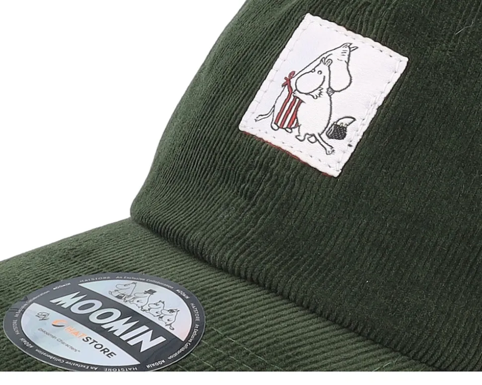 Hug Olive Cord Dad Cap - Moomin