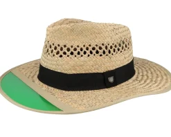Hunter Fedora Tan Straw Hat - Brixton