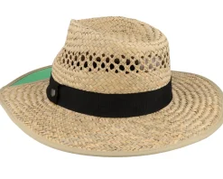 Hunter Fedora Tan Straw Hat - Brixton