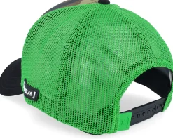 Hunter X Hunter Gon Green/Camouflage/Black A-Frame Trucker - Capslab