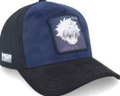 Hunter X Hunter Killua Black/Blue Premium A-Frame Trucker - Capslab