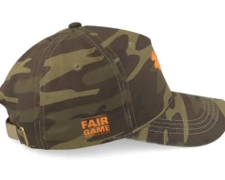 Hunting Cap Camo Brown Moose Adjustable - MJM Hats