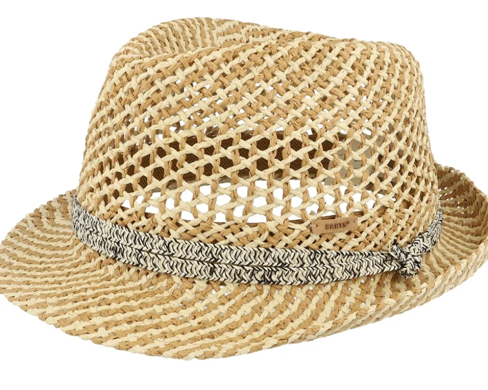 Hydrang Hat Natural Trilby Straw Hat - Barts