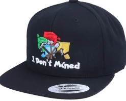 I Don't Mined 3D Black Snapback - Iconic