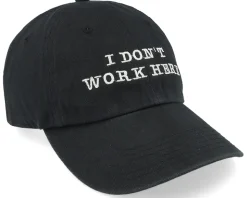 I Dont Work Here Black Dad Cap - Iconic
