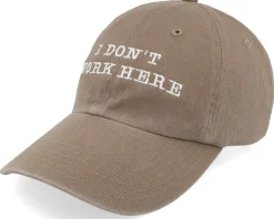 I Dont Work Here Charcoal Dad Cap - Iconic