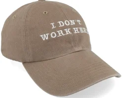 I Dont Work Here Driftwood Dad Cap - Iconic