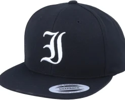 I Letter 3D Black Snapback - Iconic