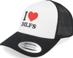 I Love Dilfs Logo Black/White Trucker - Iconic