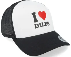 I Love Dilfs Logo Black/White Trucker - Iconic