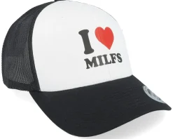 I Love Milfs Logo Black/White Trucker - Iconic