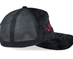 I Love Unicorns Velvet Black/Black A-frame Trucker - Unicorns