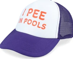 I Pee In Pools Foam Purple/White Trucker - Iconic