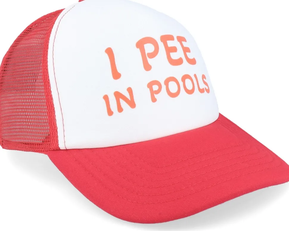 I Pee In Pools Foam Red/White Trucker - Iconic