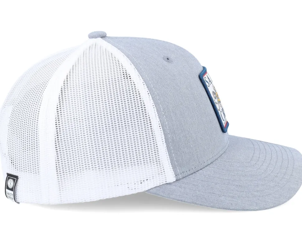 Ink Slinger Retro Heather Grey/White Trucker - Salty Crew