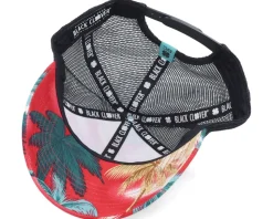 Island Luck 23 Tropical/Black/Teal Trucker - Black Clover