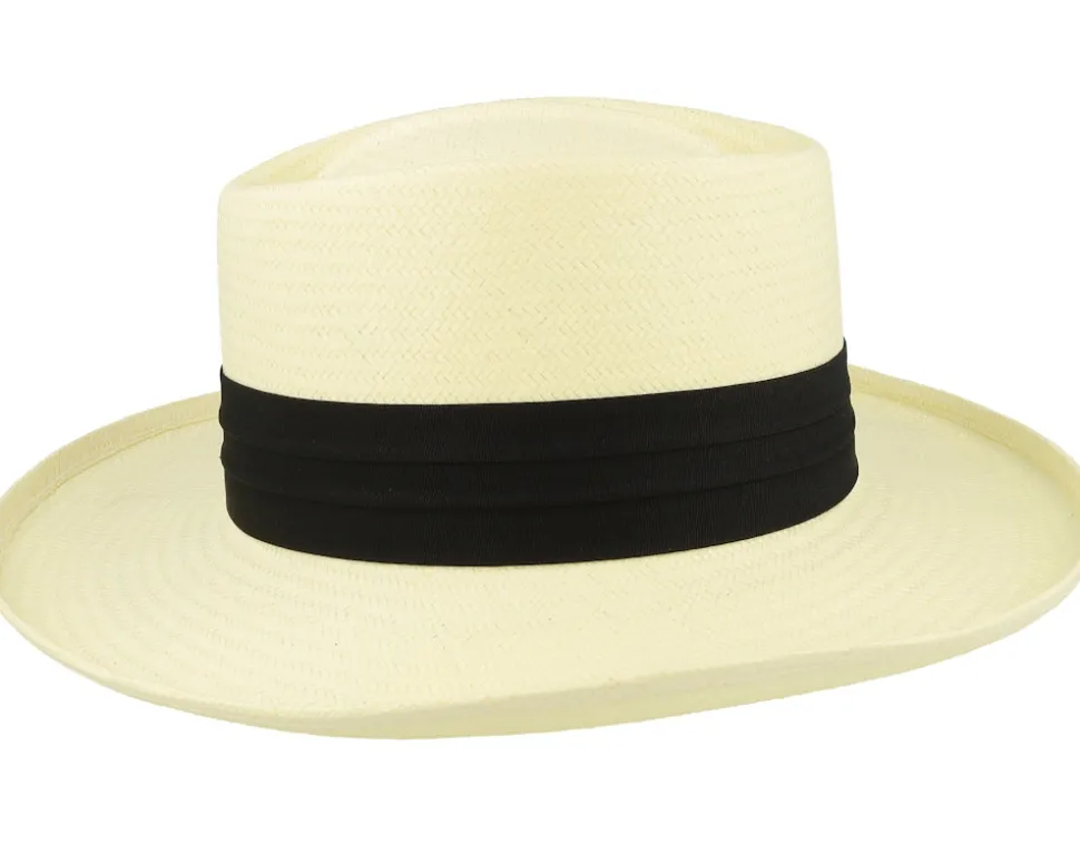 Ivory Toyo Gambler Natural Straw Hat - Jaxon & James