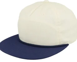 Ivory/Navy Rope 5-panel Snapback - Equip