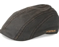 Ivy Cap Co/Pe Brown Flat Cap - Stetson