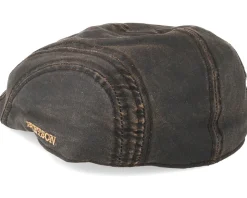 Ivy Cap Co/Pe Brown Flat Cap - Stetson