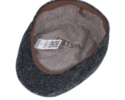 Ivy Cap Jersey Black/Charcoal Flat Cap - Stetson