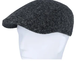 Ivy Cap Jersey Black/Charcoal Flat Cap - Stetson