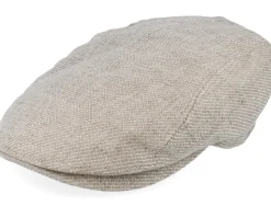 Ivy Cap Linen Beige Flat Cap - Lierys