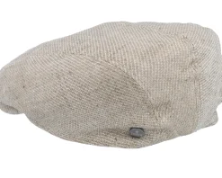 Ivy Cap Linen Beige Flat Cap - Lierys