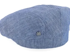 Ivy Cap Linen Blue Flat Cap - Lierys