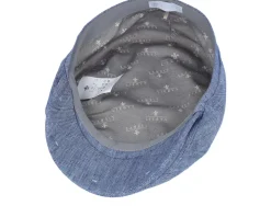 Ivy Cap Linen Blue Flat Cap - Lierys
