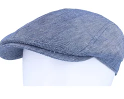 Ivy Cap Linen Blue Flat Cap - Lierys