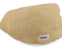 Ivy Cap Linen Sustainable Beige Flat Cap - Stetson